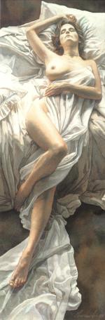 水粉大师Steve Hanks 284-Restful Moment